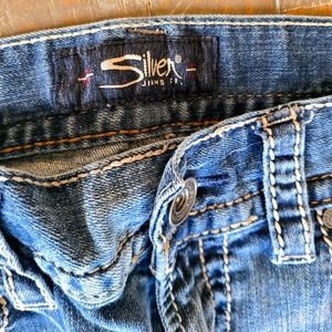 Pair of mens silver jeans size 34/30